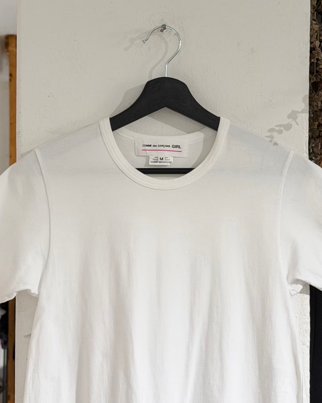 꼼데가르송 걸 화이트 게더링 네이비 시스루 레이어드 원피스 상품이미지4