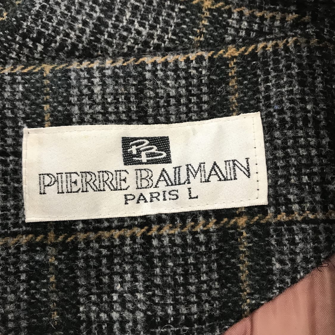 피에르발망 모직 체크 블루종 [L] 상품이미지5