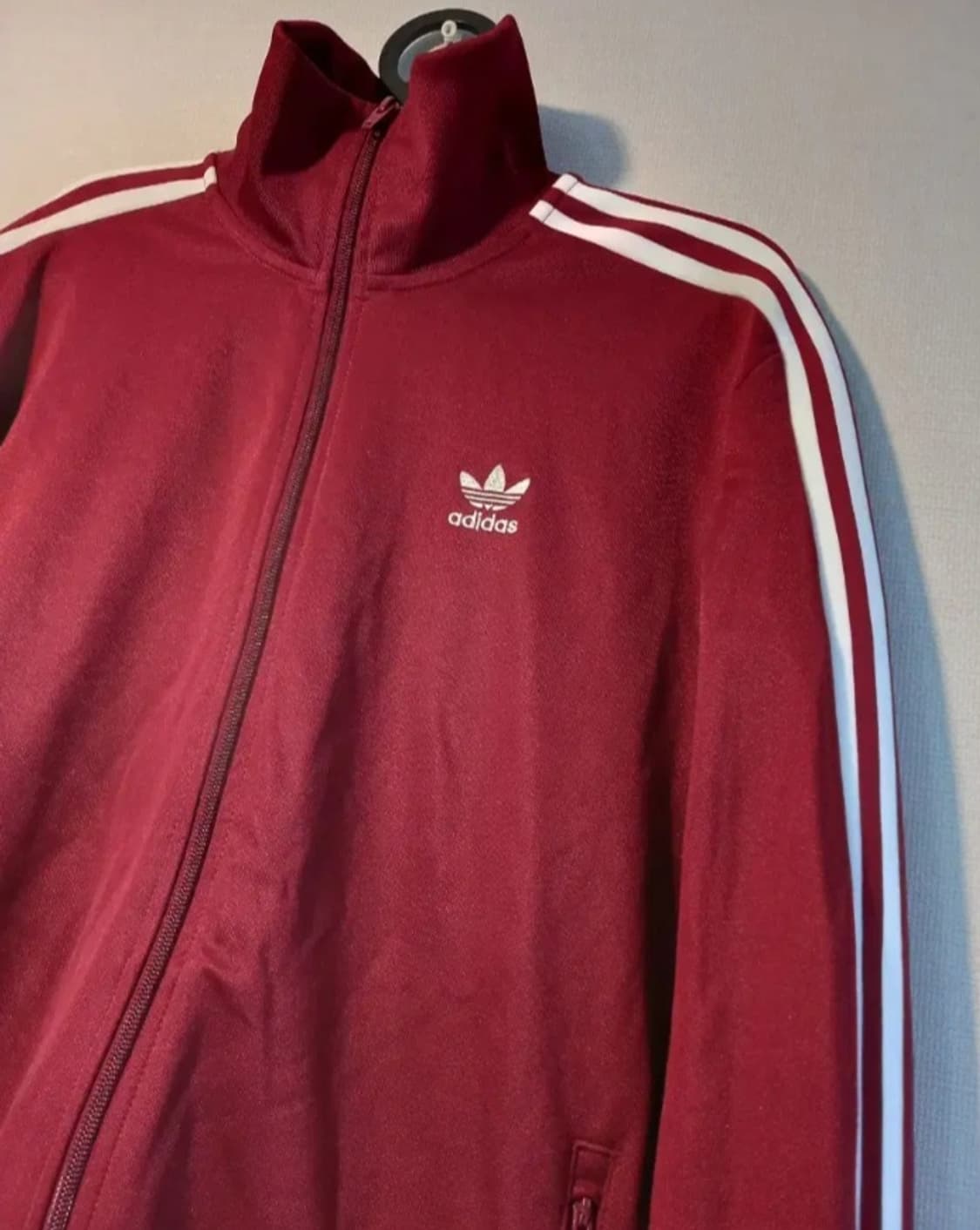 아디다스 버건디 트랙탑 저지 져지집업 95 상품이미지2