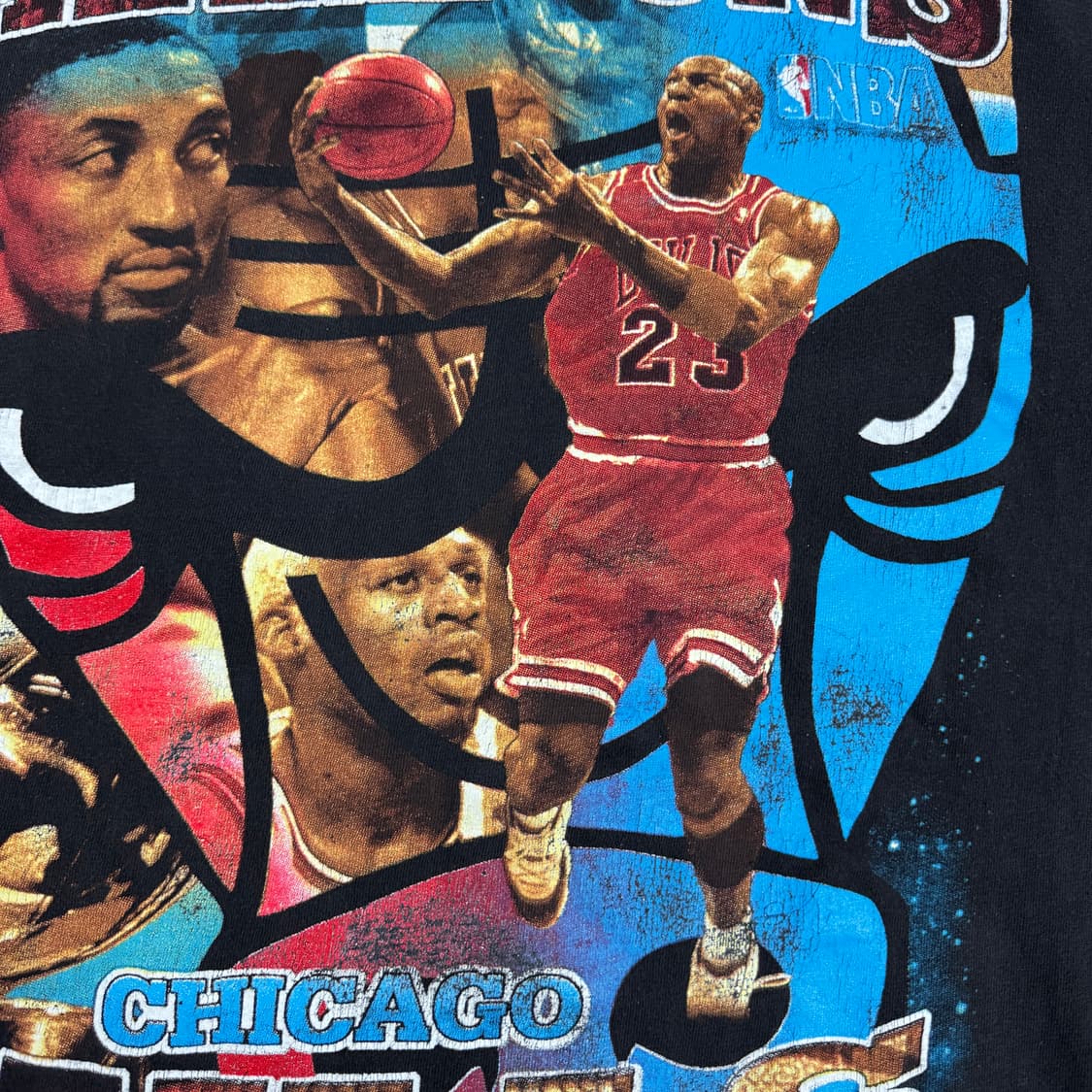 빈티지 90s Chicago Bulls Rap Tee 시카고불스 랩티셔츠 상품이미지4