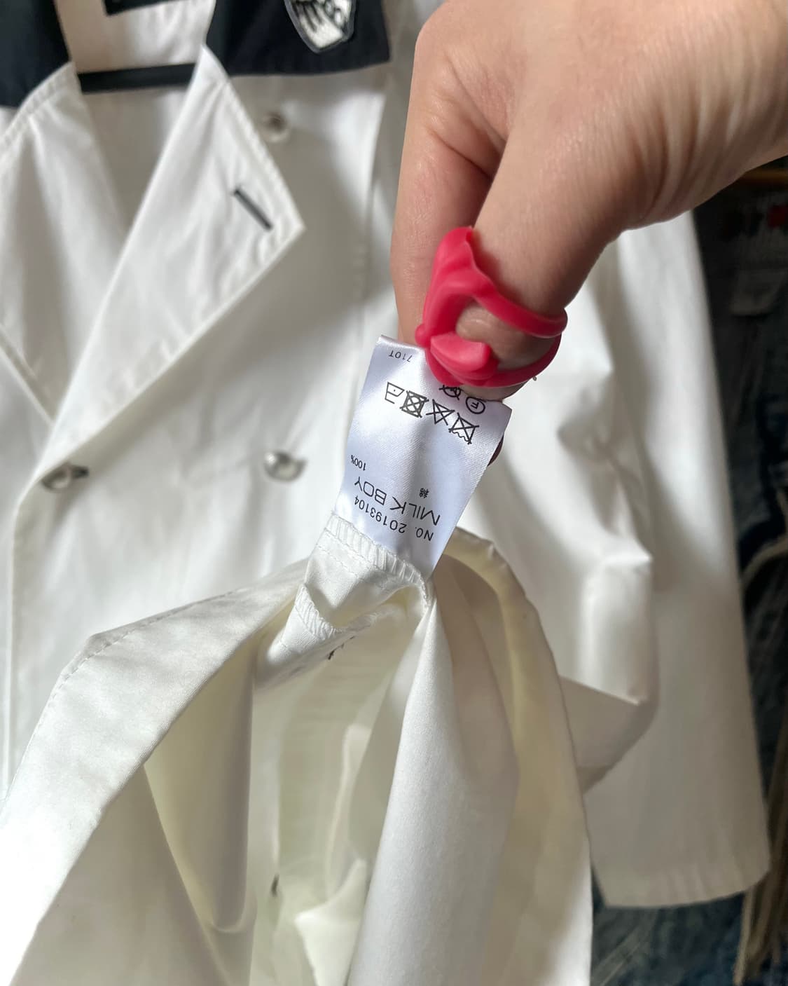 90s MILKBOY Double Button Marine Shirt 상품이미지7