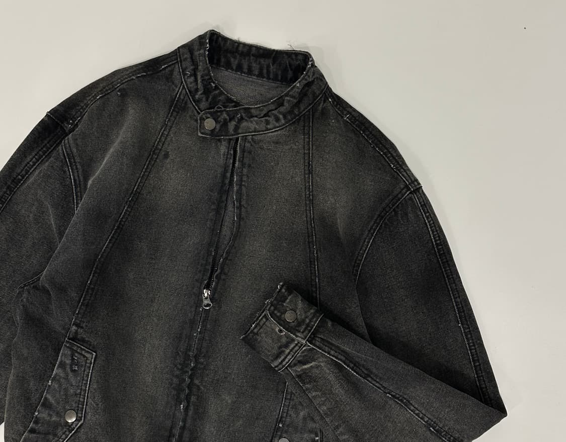 vintage 흑청데님 워시드 자켓  상품이미지3