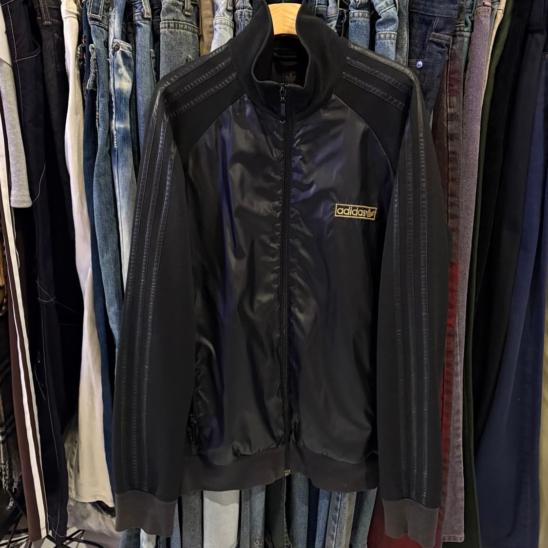 아디다스 파이어버드 골드 로고 트랙탑 져지 상품이미지2