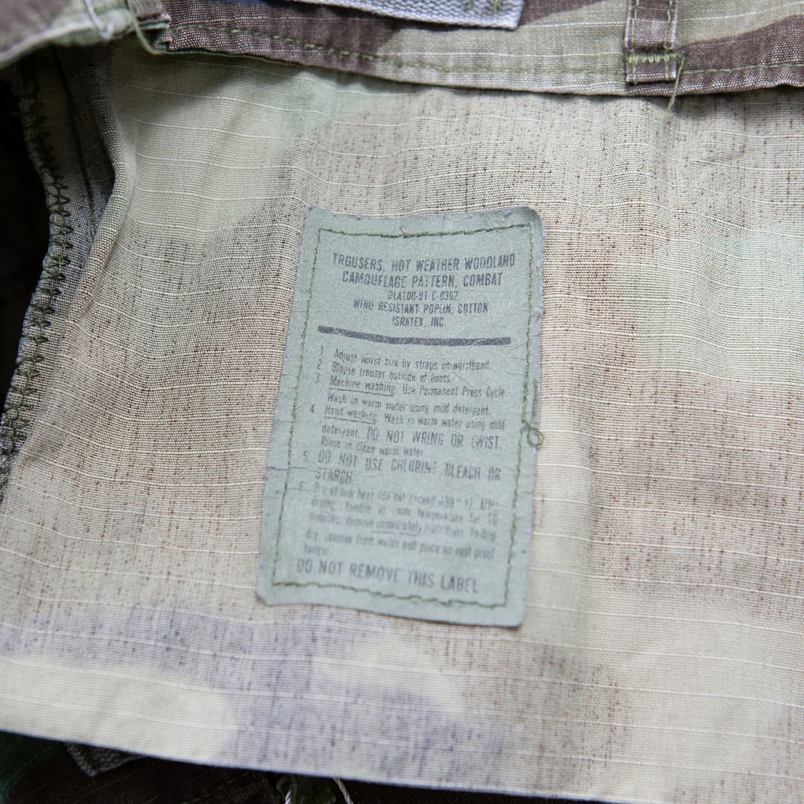 90s 미군 우드랜드 BDU 필드 팬츠 L/S 상품이미지7