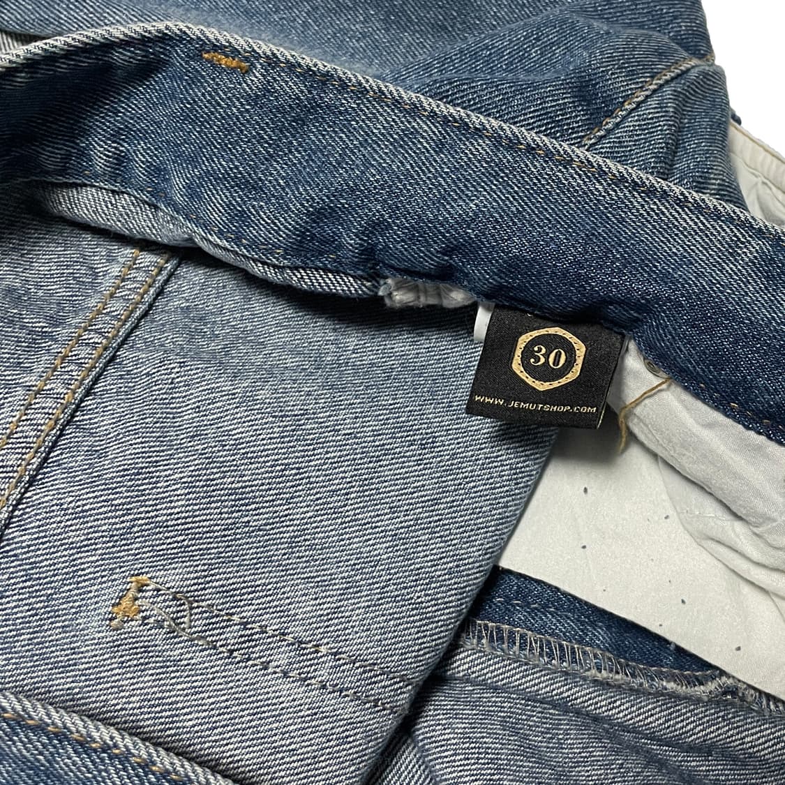 Jemut 제멋 빈티지워싱 투턱 와이드 팬츠 상품이미지5