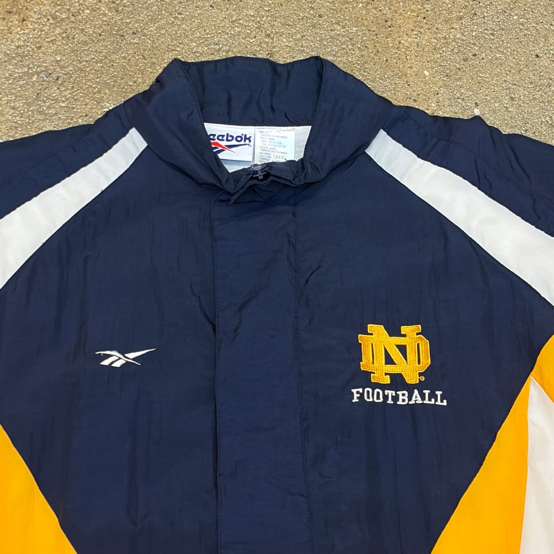 레어 90s 미국 빈티지 리복 노틀담 바람막이 상품이미지4