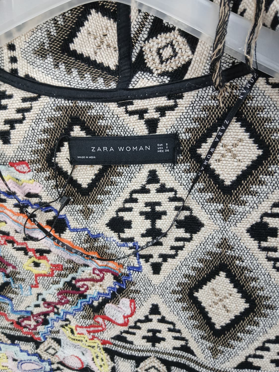 ZARA Woman 패턴 가디건 S 새제품 상품이미지6