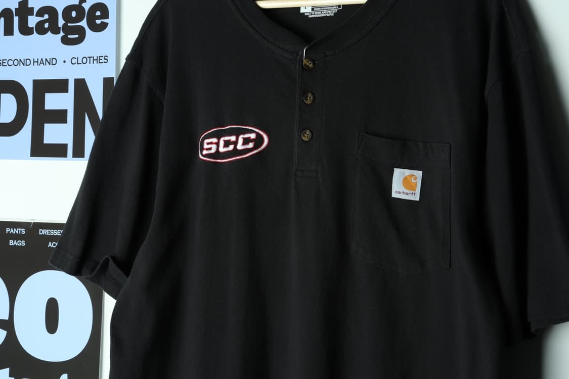 (L-3XL) 칼하트 반팔 티셔츠 USA 헨리넥 빅사이즈-H31834 상품이미지5