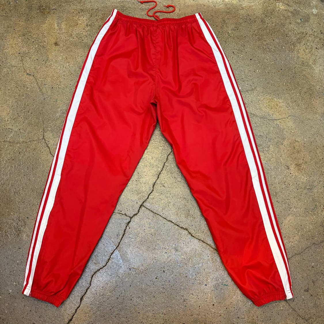 90s USA 아디다스 삼선 츄리닝 트레이닝팬츠 바람막이 팬츠 상품이미지7