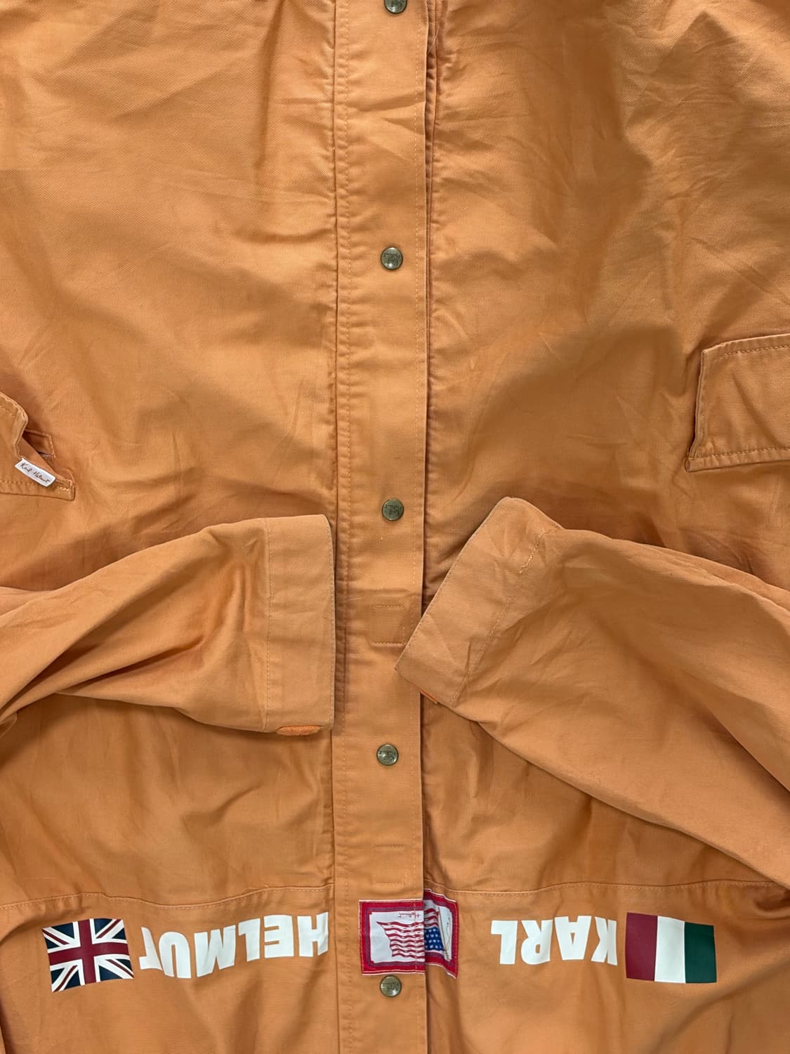 90s Karl helmut orange string rain coat  상품이미지4
