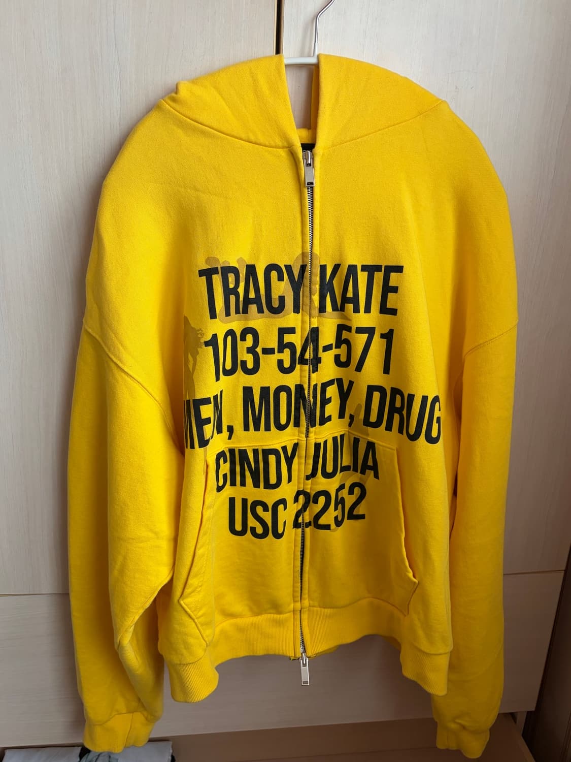PACOSPLY TRACY ZIP UP HOODIE YELLOW 노란색 상품이미지2