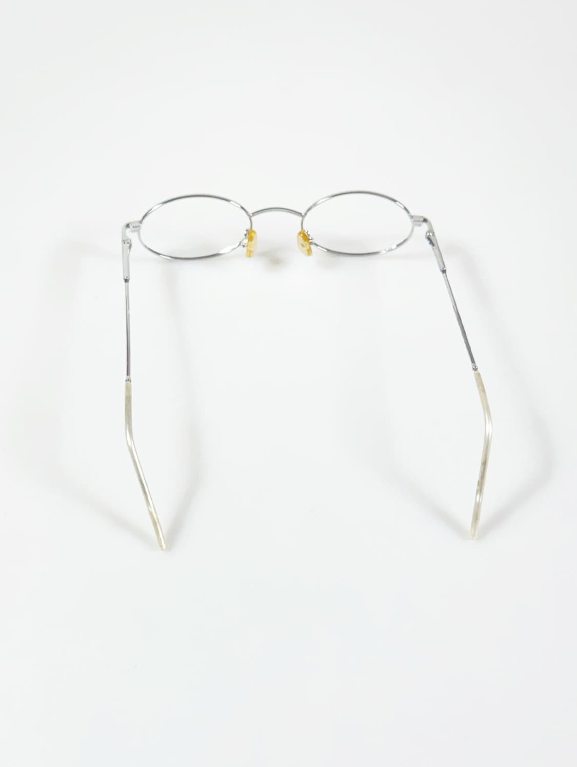 90s EYE PEACE 실버 메탈 슬림 오벌 프레임 빈티지 안경 상품이미지5