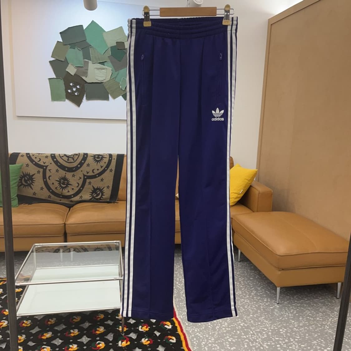 아디다스 Y2K 대장급 딥퍼플 삼선 트랙팬츠 XS C07795 상품이미지3