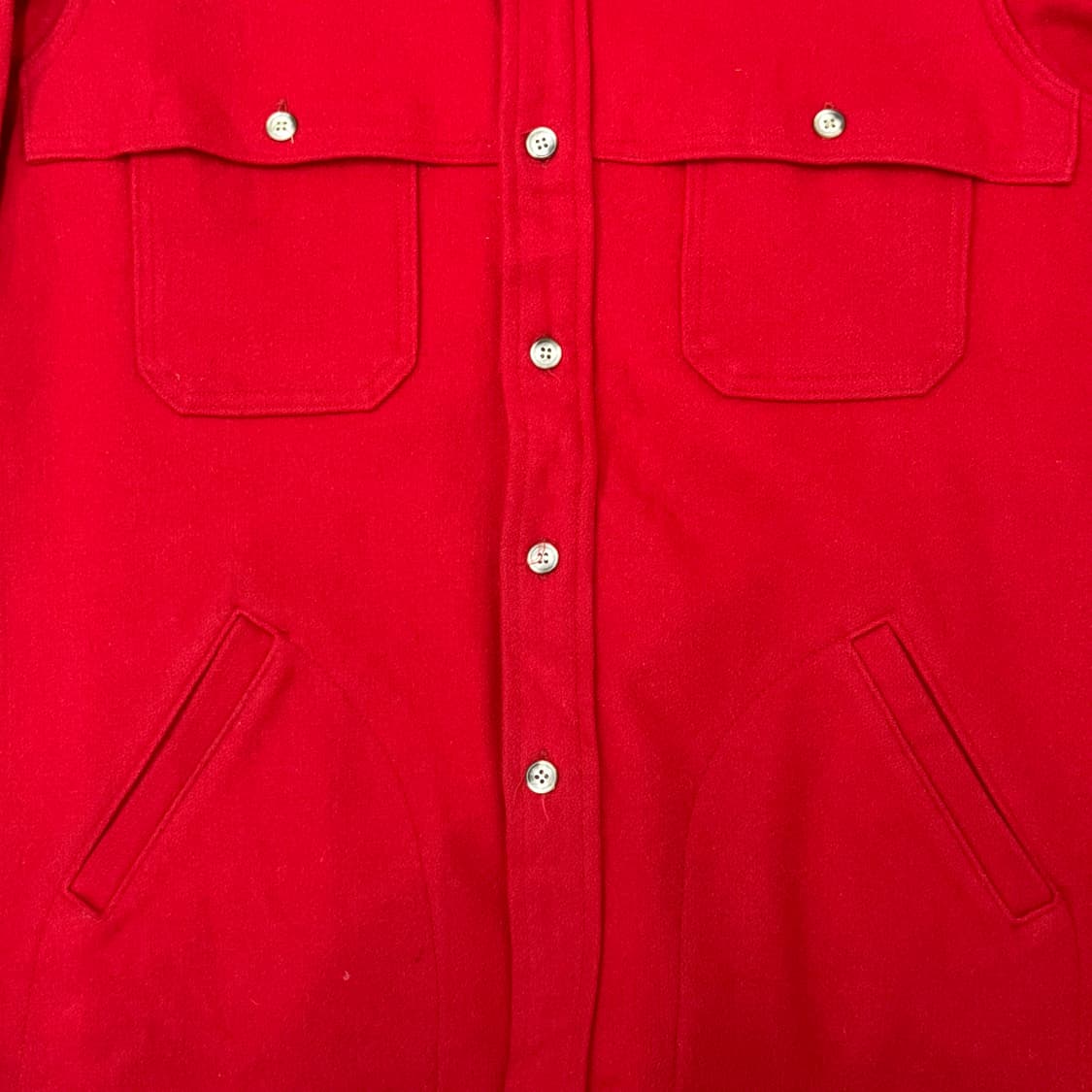 울리치 Woolrich 레드 울 빈티지 자켓 상품이미지3