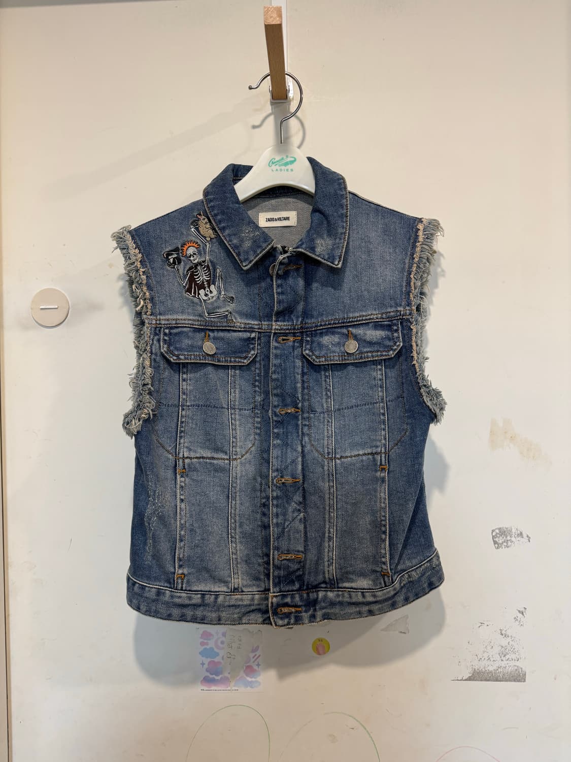 쟈딕앤볼테르 자수 청조끼 상품이미지2