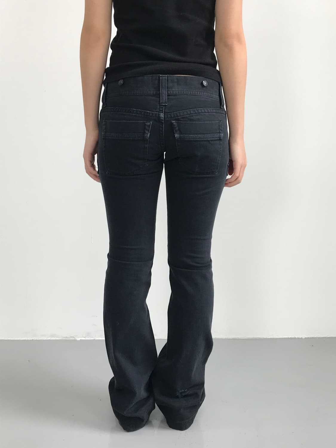 Maison Gilfy Black Zipper Flare Pants 상품이미지3