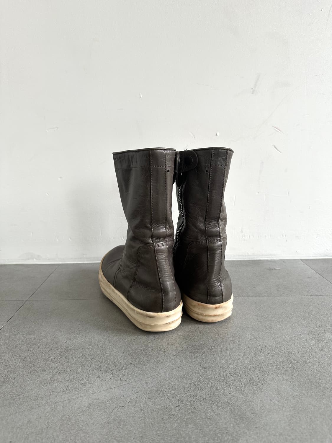 릭오웬스 AW16 아카이브 하이탑 부츠 카키 상품이미지6