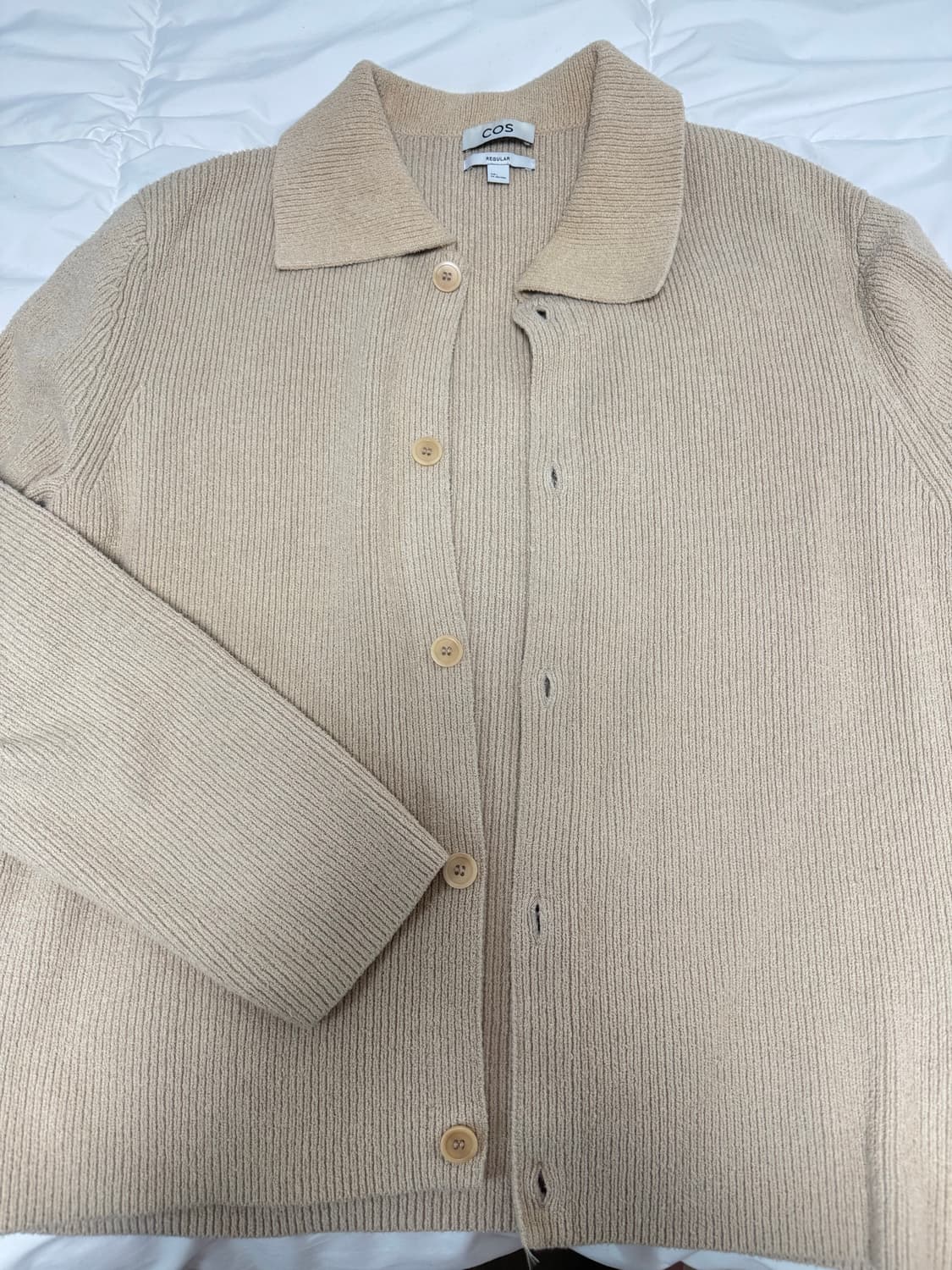 cos 카라 부클레 가디건 L 상품이미지1
