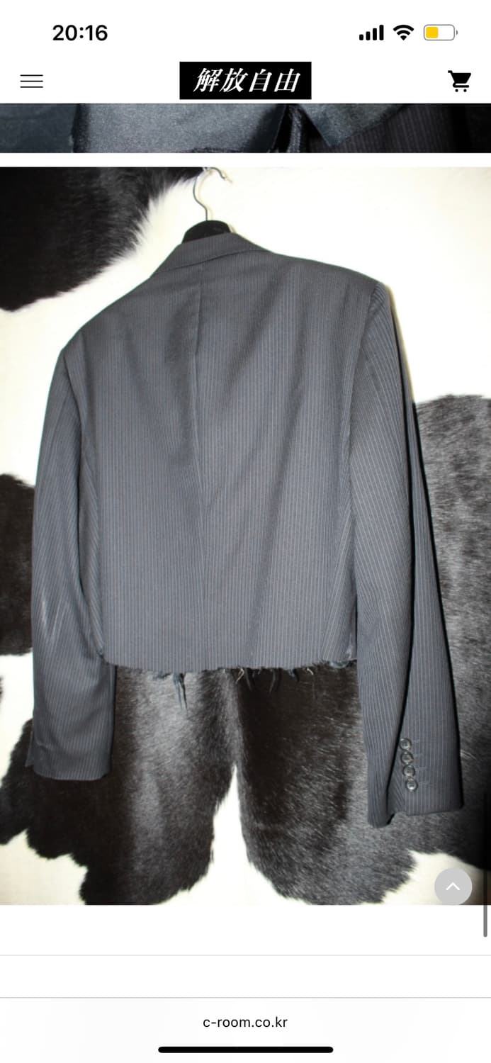 解放自由 Remake Cutoff Crop Blazer 상품이미지6