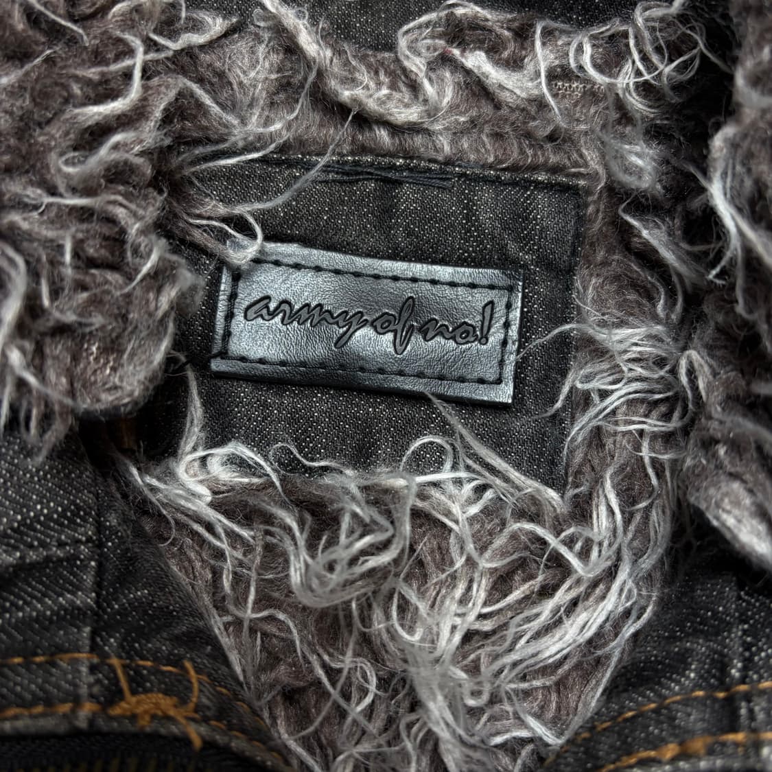 빈티지 퍼 데님 자켓 상품이미지4