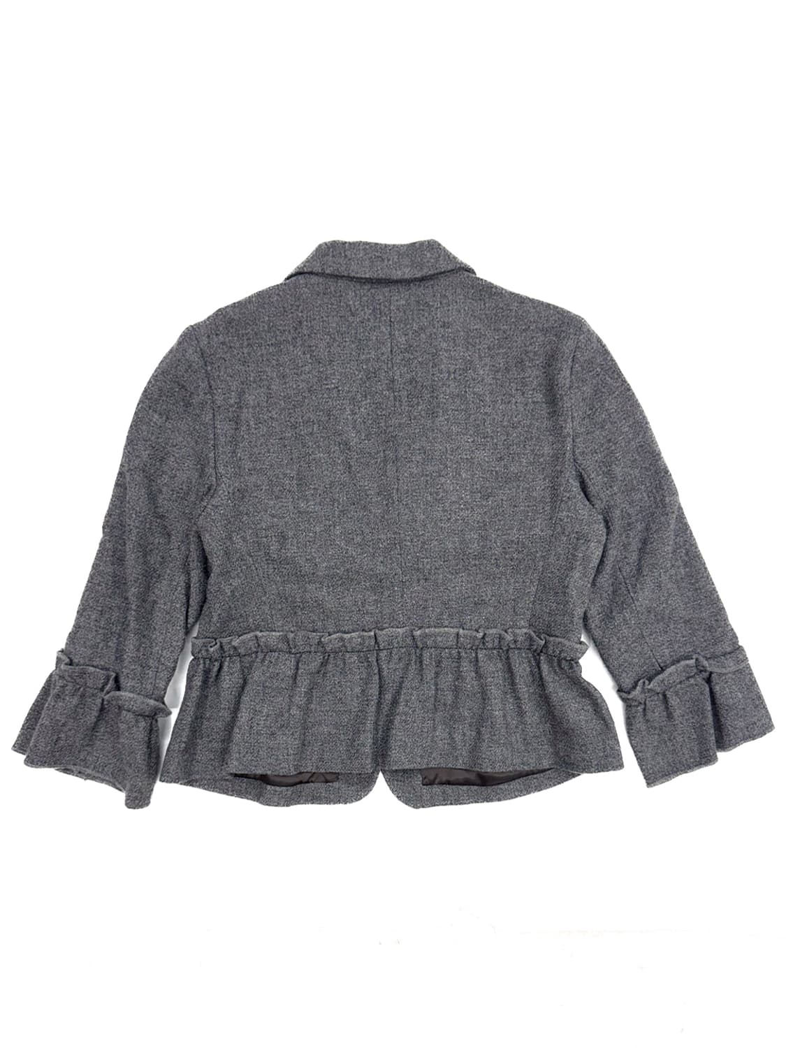 Moschino Grey Ruffle Wool Blazer/ 40 상품이미지2