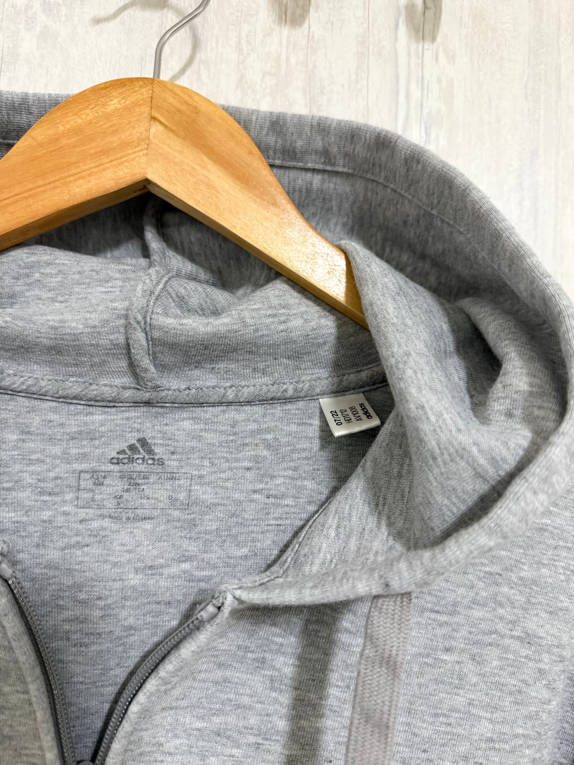 여성 S / 아디다스 후드집업 그레이 상품이미지5
