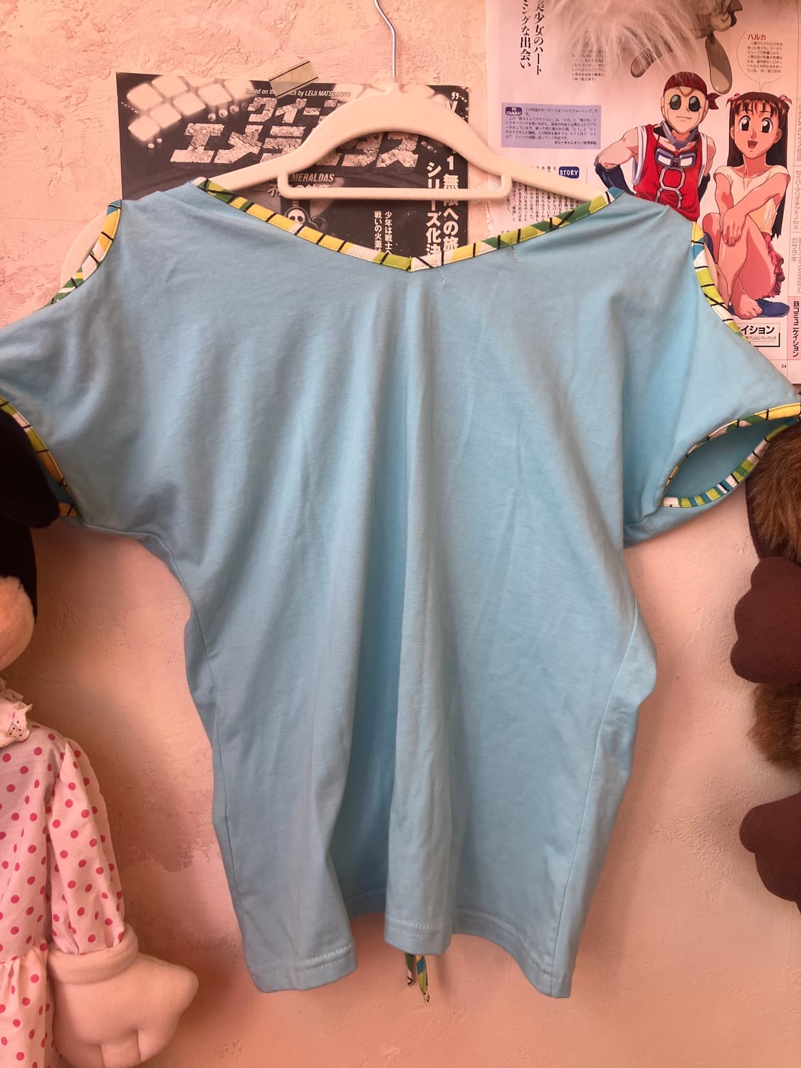 jpn 나비 어깨트임 셔링 티셔츠 상품이미지6