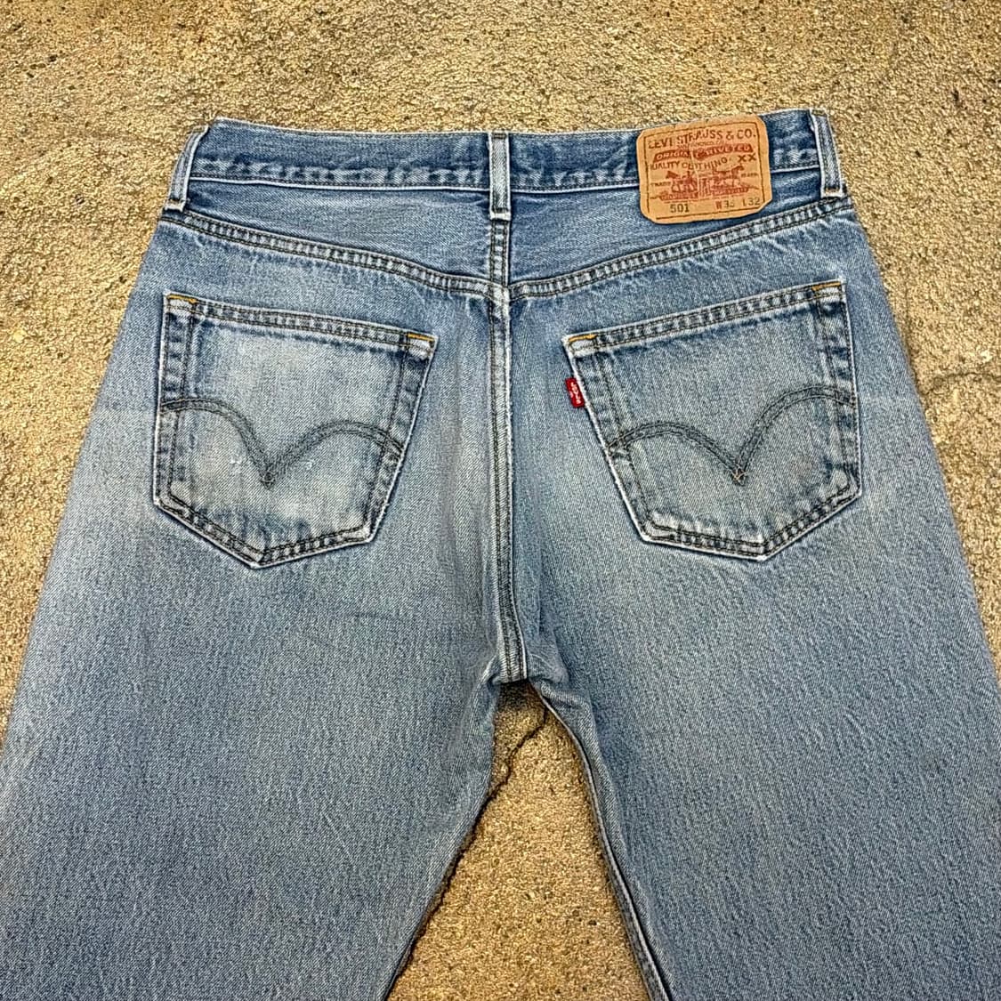 00s USA 빈티지 리바이스 501 찢청 청바지 상품이미지9