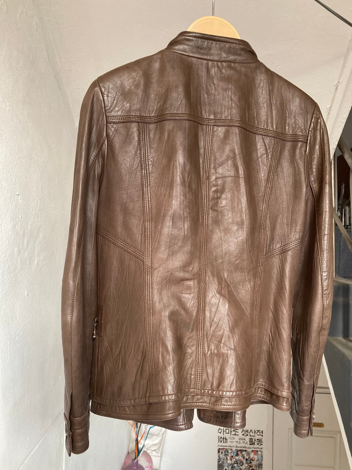 Y2K 브라운 양가죽 자켓 상품이미지7