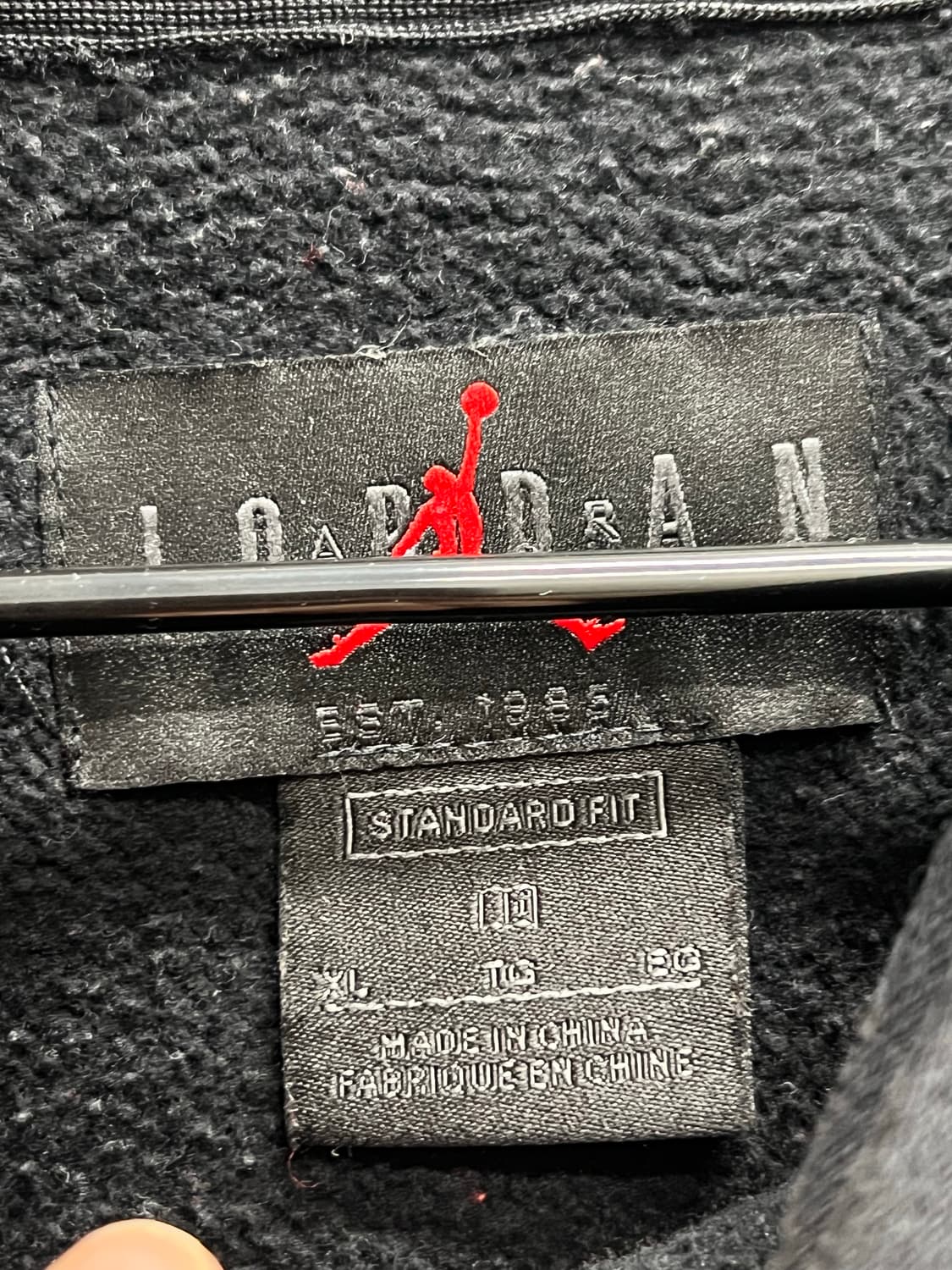 나이키 조던 프린팅 후드 티 블랙/레드 상품이미지4