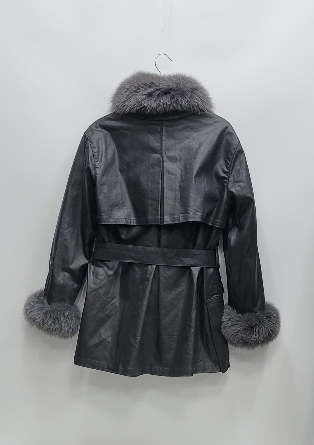 (새상품급) 안나수이 20FW 폭스퍼 다운 패딩 벨티드 자켓 / 여 55 상품이미지2