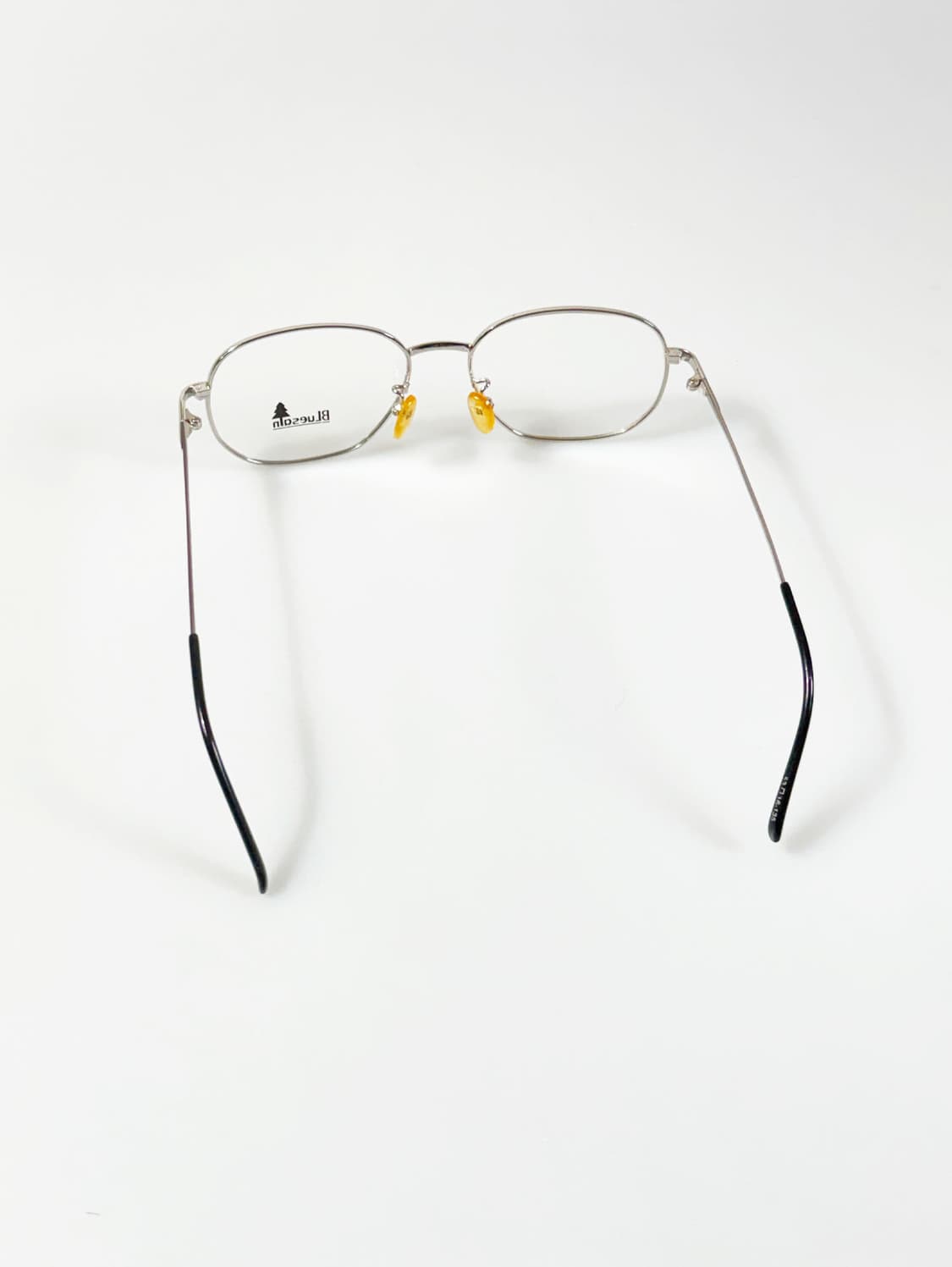 90s BLUESAIN 실버 메탈 슬림 스퀘어 빈티지 안경 상품이미지5