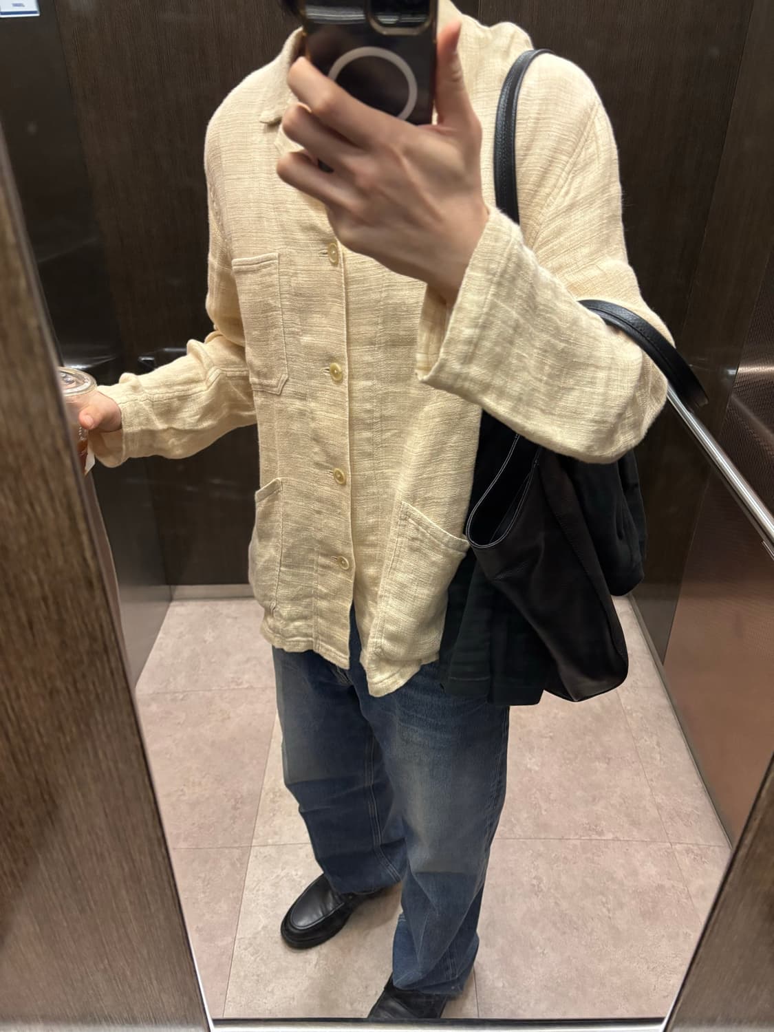 오라리 린넨 더블 블루종  상품이미지2