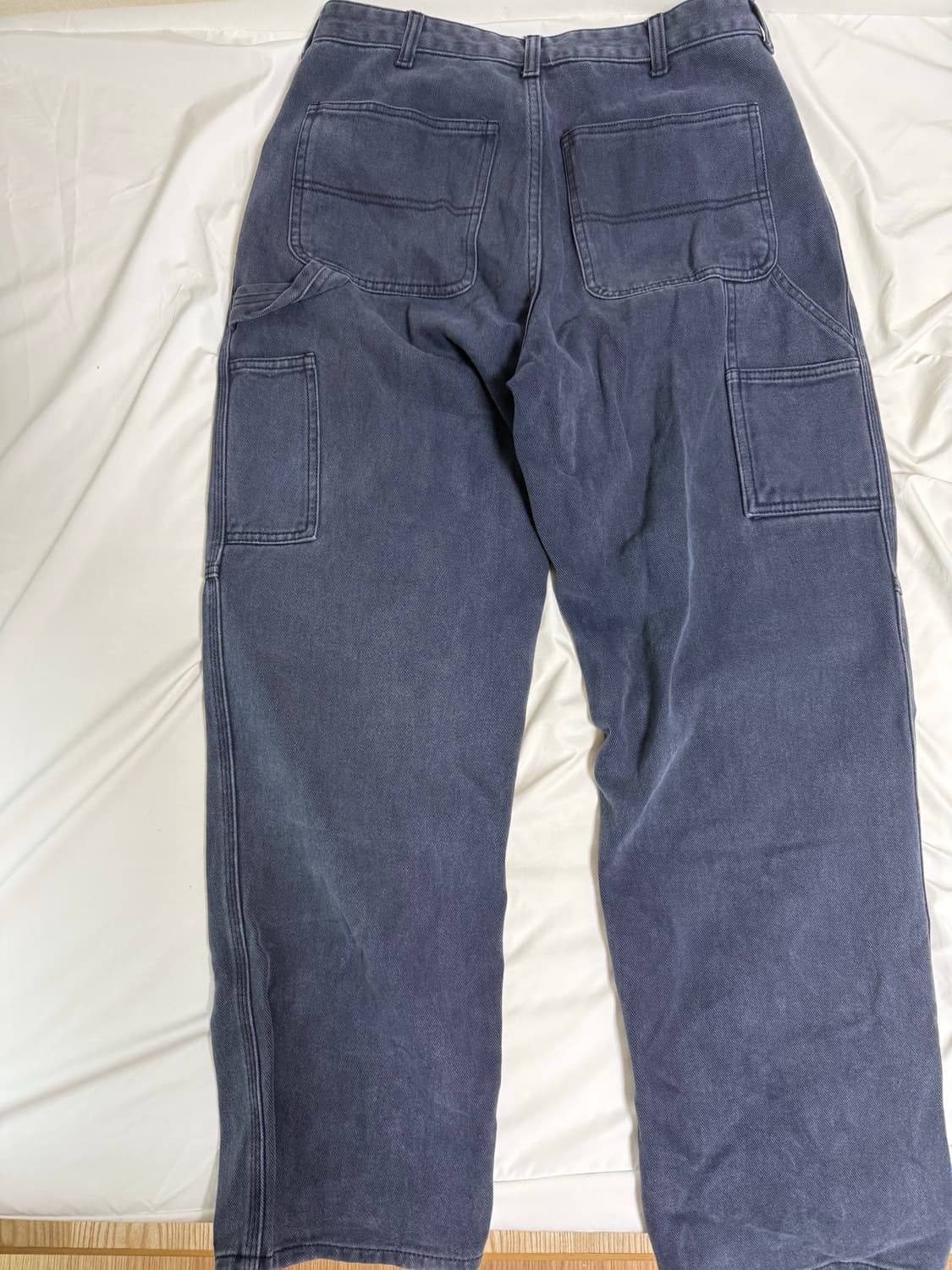 빈티지 데님 워크 팬츠 네이비 상품이미지2