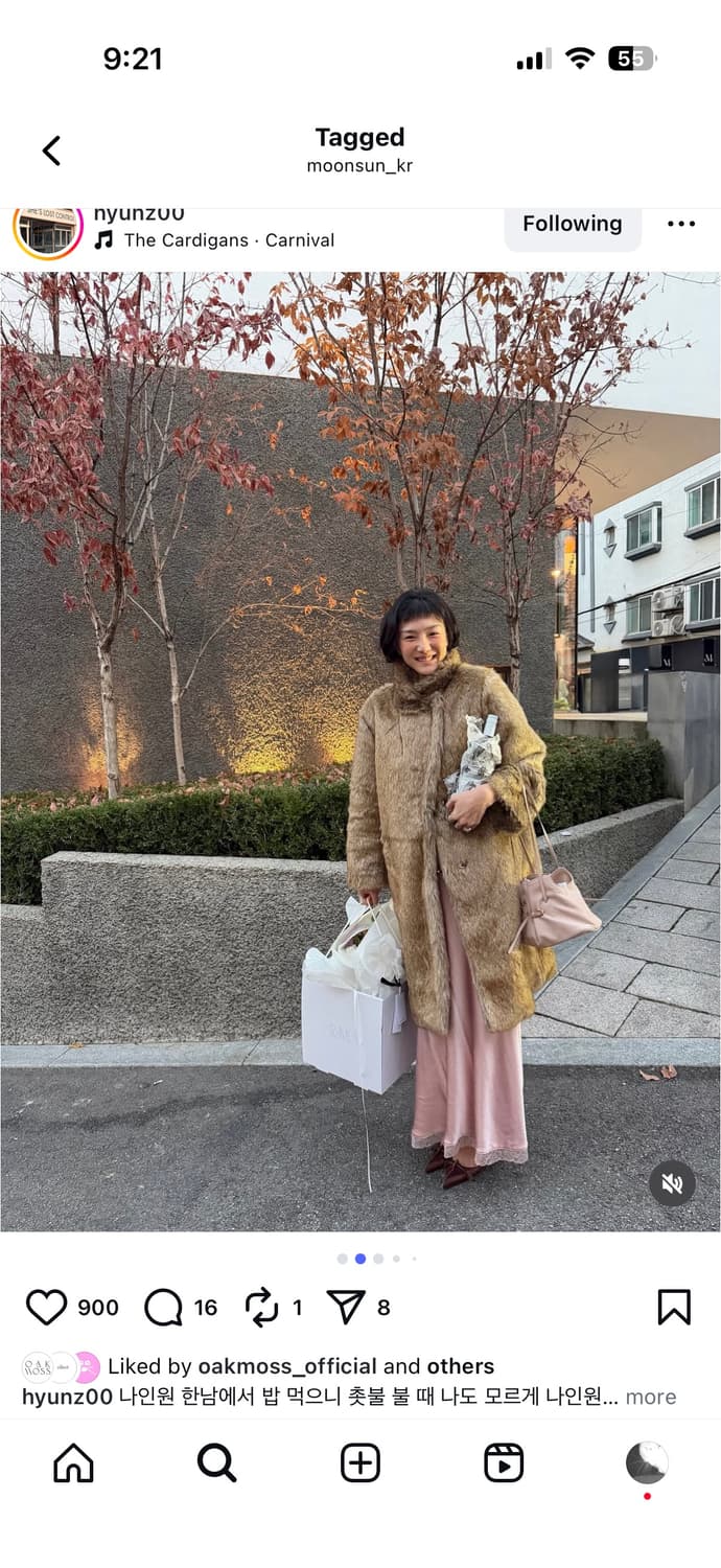 문선 민주님 MJ Carrie 퍼 코트 상품이미지5