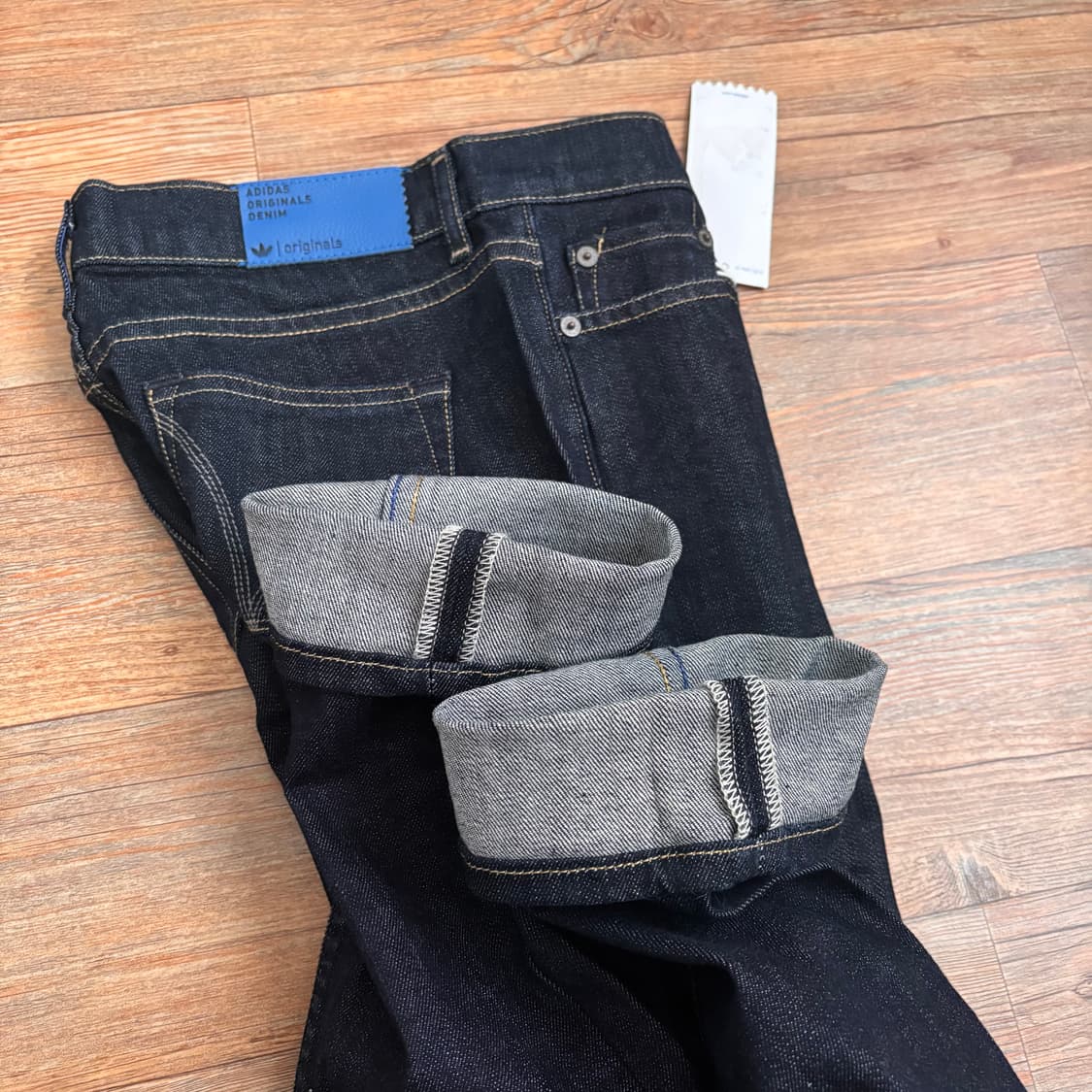 새제품 아디다스 오리지널스 25 스키니진 청바지 스판 데님 진청 상품이미지2