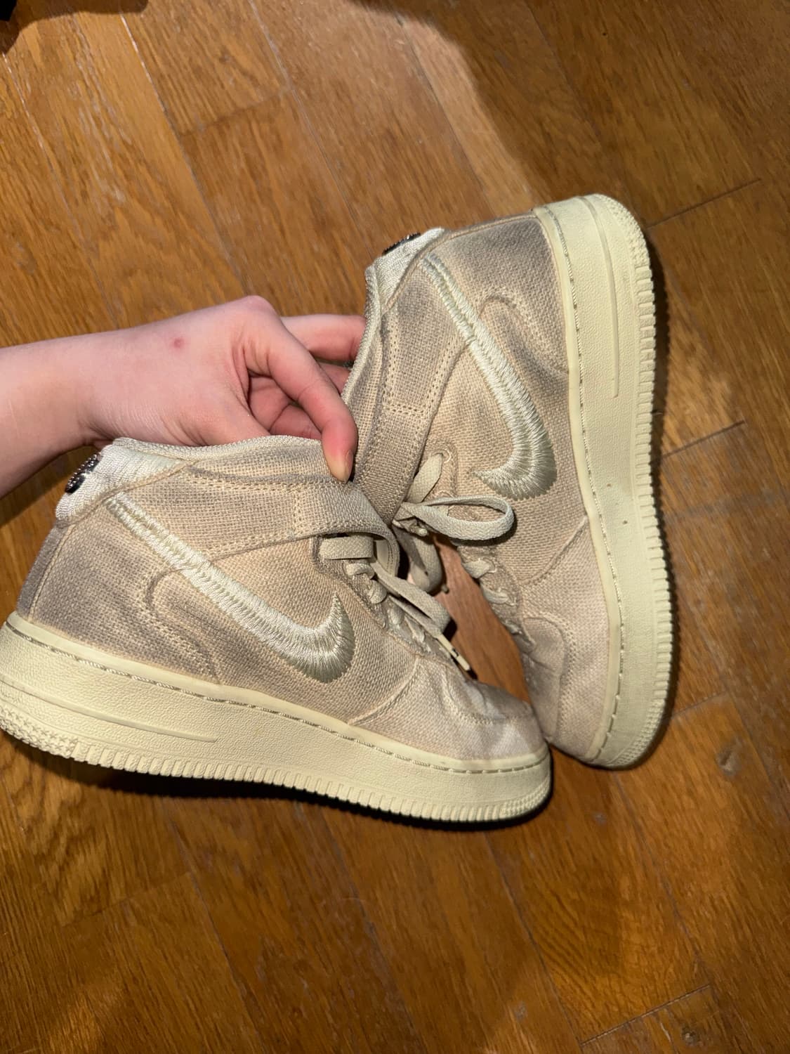 나이키 x 스투시 에어포스 1 미드 피슬 235 상품이미지2