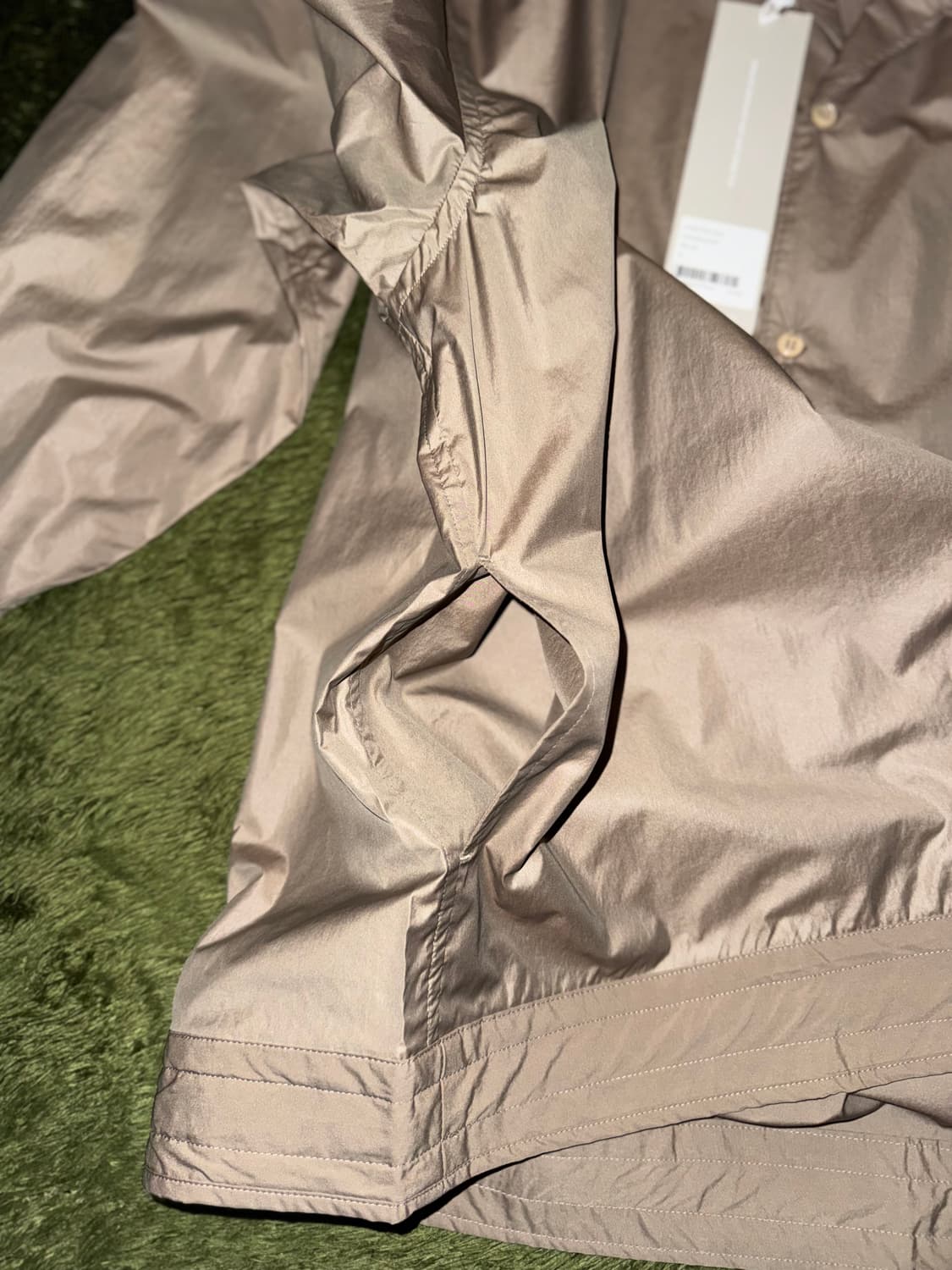 [M] 언어펙티드 22ss 오픈 카라 셔츠 베이지 상품이미지6