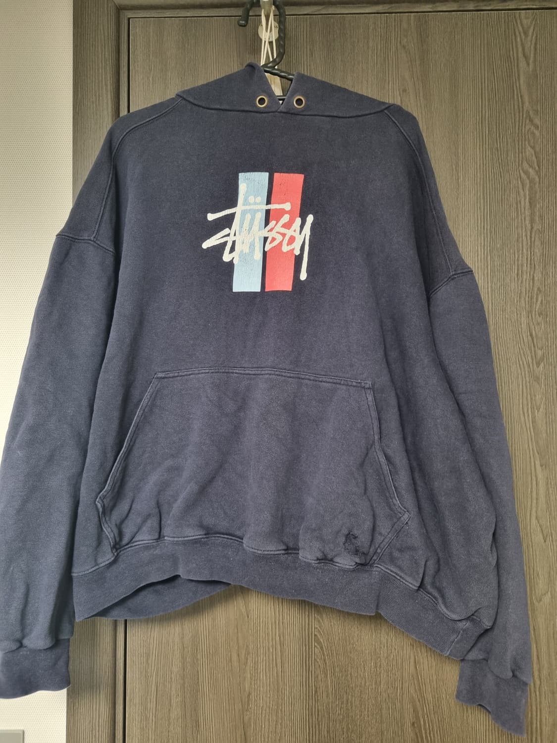 90s 올드 스투시 빈티지 네이비 후드티 M 상품이미지1