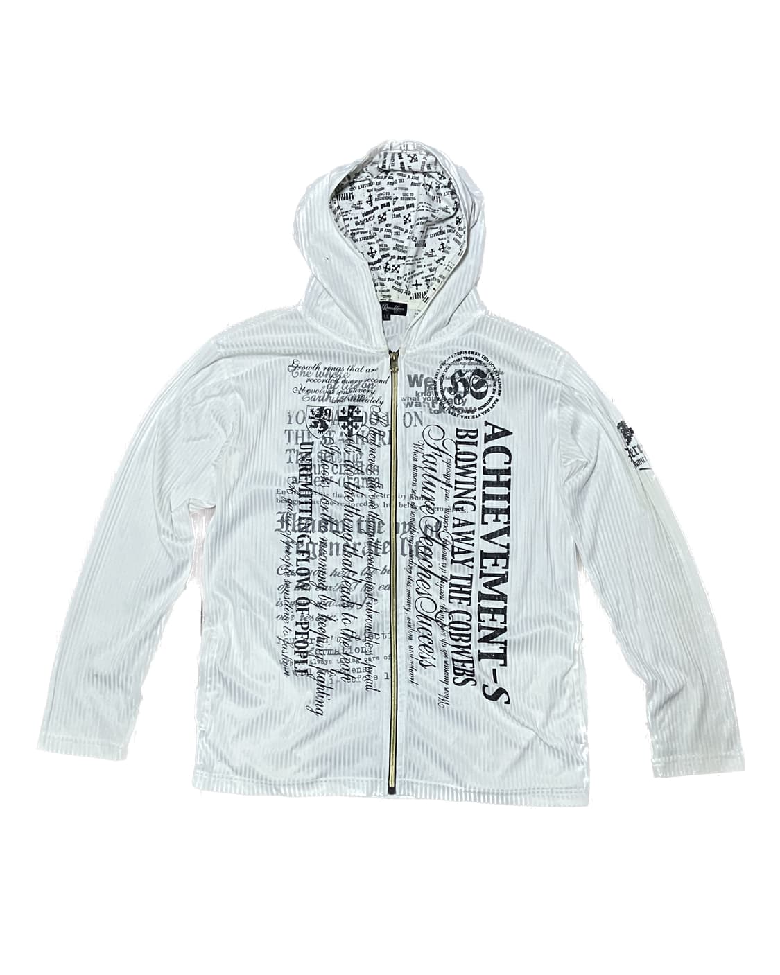 JPN vintage punk lettering zip 상품이미지1