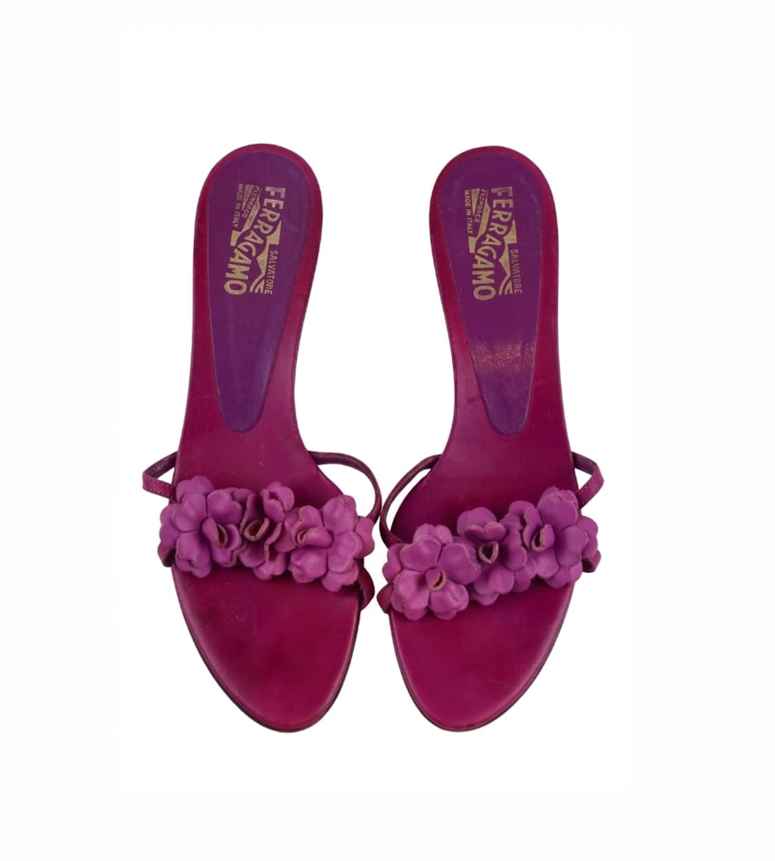Ferragamo 페라가모 뮬 샌들 버건디 핑크 7 상품이미지1