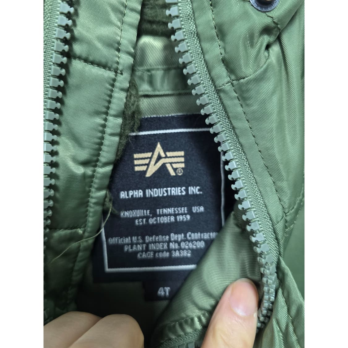 택포// 알파인더스트리 아동 N3B 올리브 4Y 상품이미지2