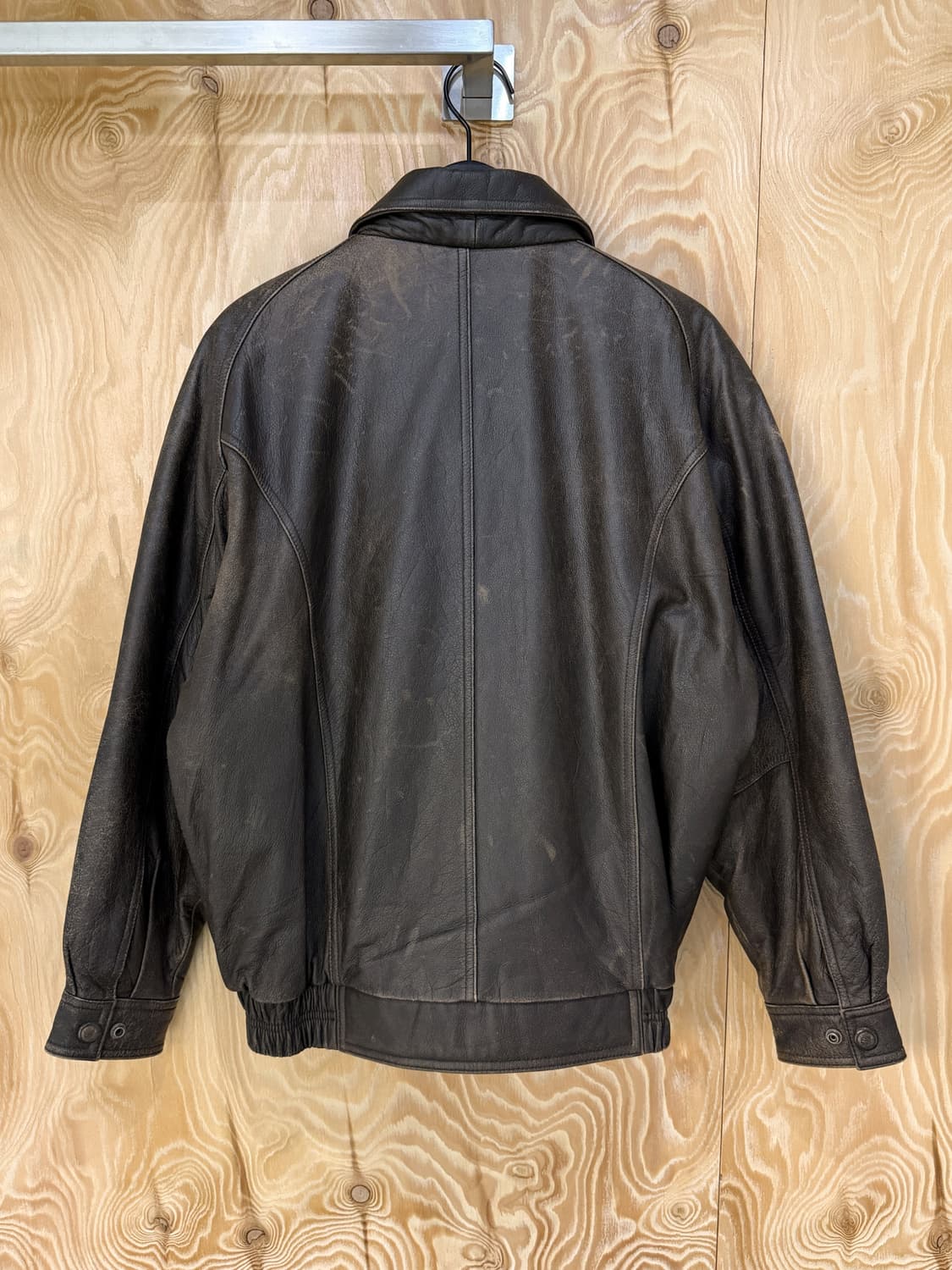 지타노 90‘s 레더 봄버 자켓 상품이미지4