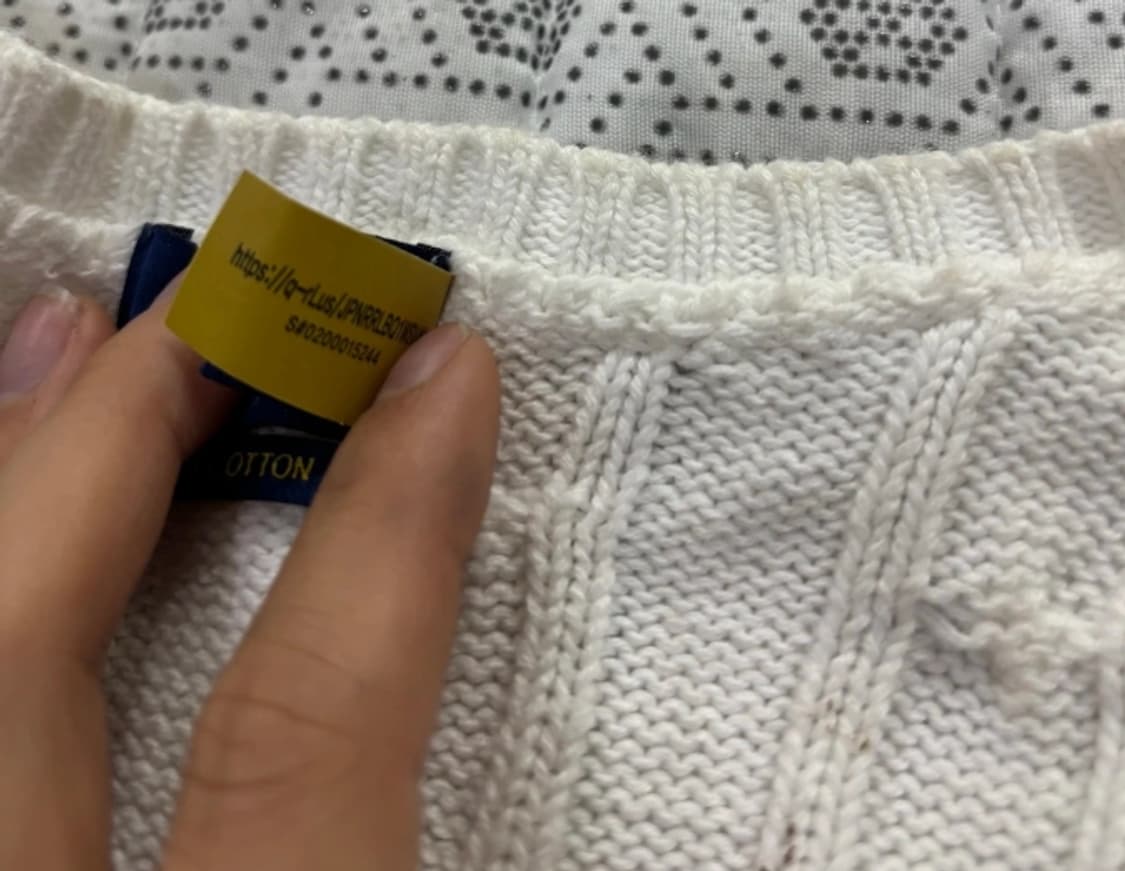 폴로 랄프로렌 케이블 니트 아이보리 ~55반 상품이미지4