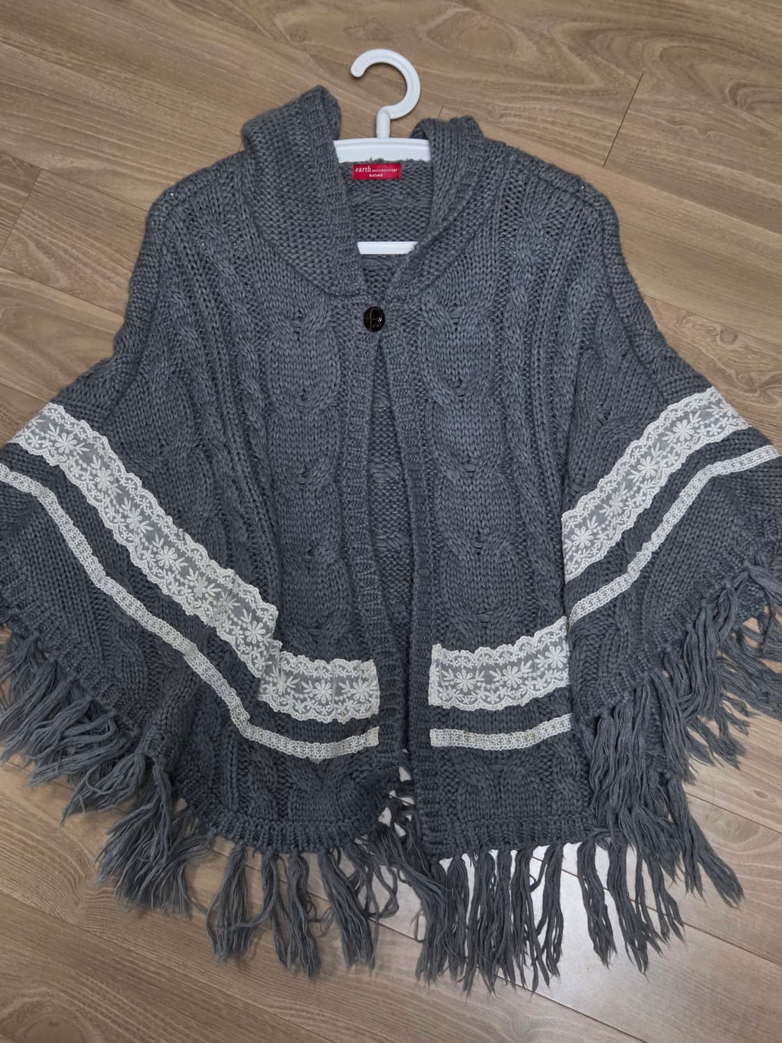 어스뮤직앤에콜로지 레이스 니트 케이프 상품이미지3