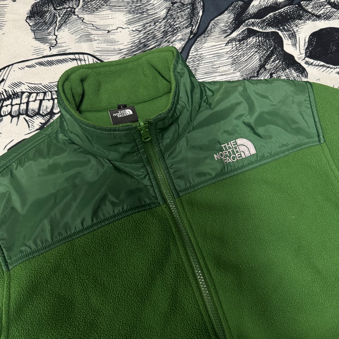 노스페이스 그린 후리스 L사이즈  상품이미지2
