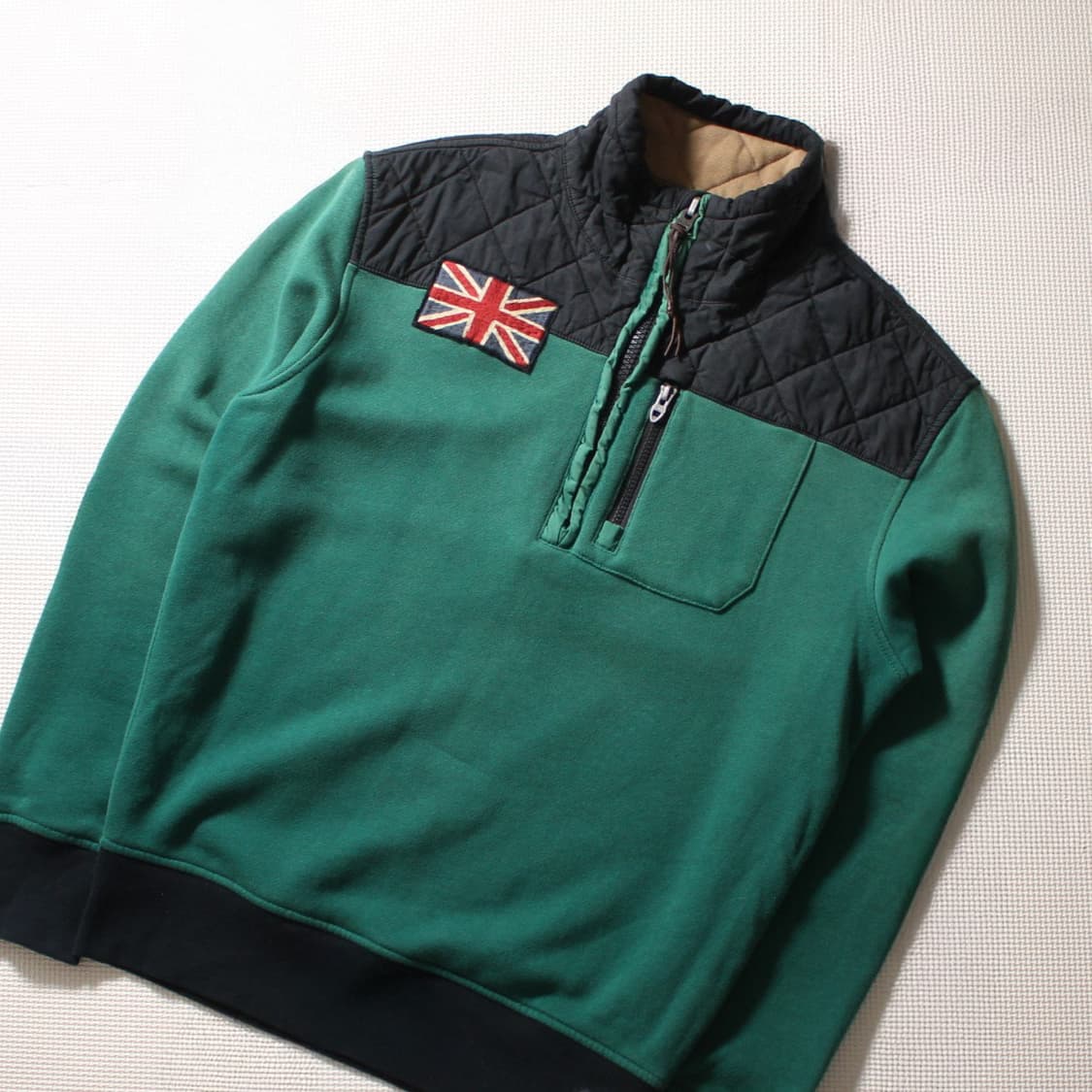 00's Polo 폴로 랄프로렌 유니언잭 퀼팅 하프집업 스웻셔츠 상품이미지2