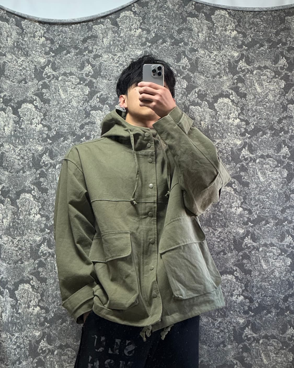 피쉬테일 후드 집업 상품이미지1