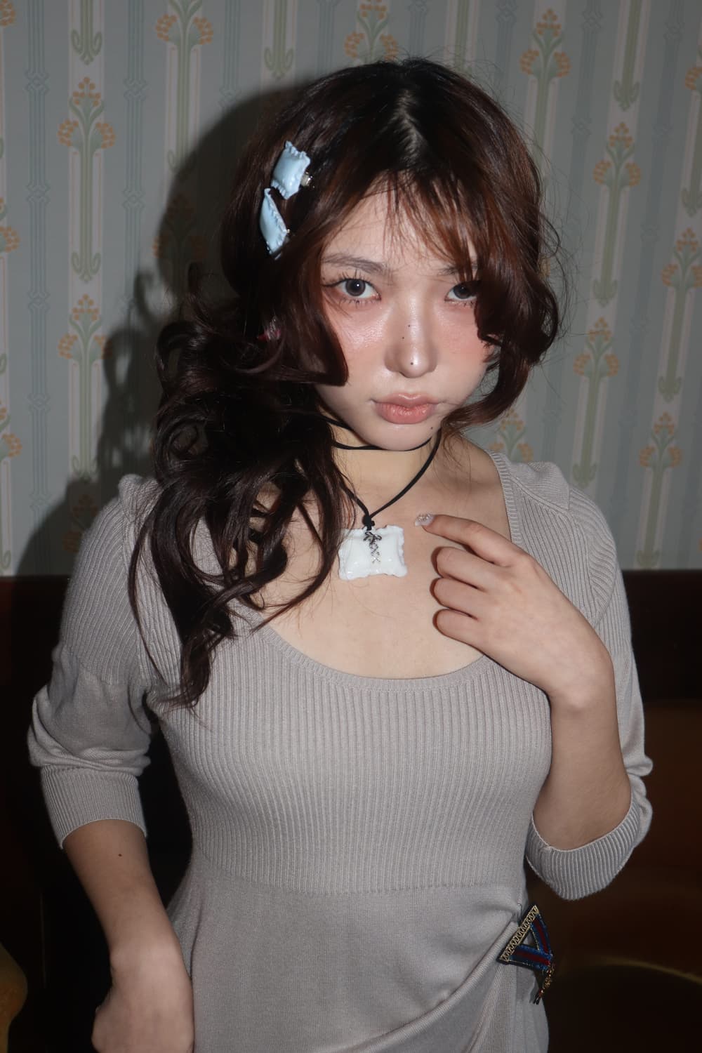 Secret Tooth Pillow Necklace (White) 상품이미지6
