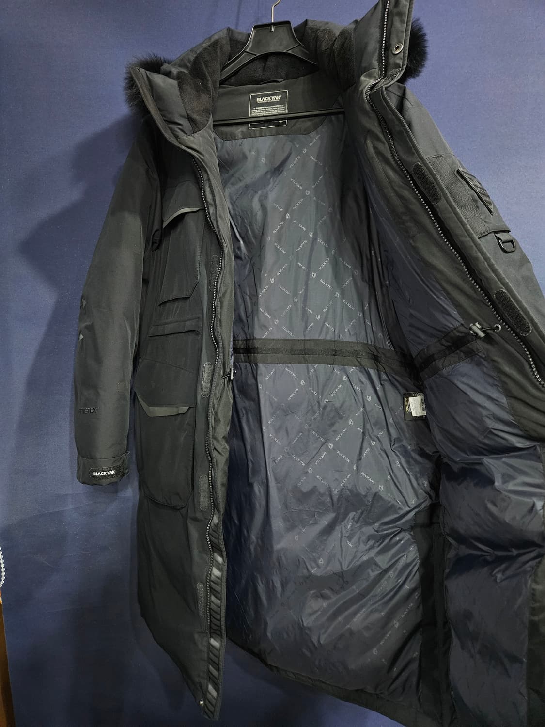 블랙야크 고어텍스 블랙 남성 110 구스다운 롱패딩  상품이미지8